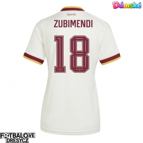 Španělsko Martin Zubimendi #18 Dámské Venkovní Dres MS 2026 Krátký Rukáv